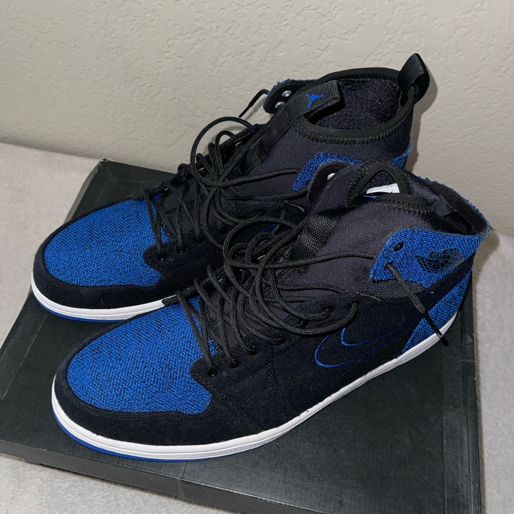 Nike Air Jordan 1 Retro Ultra High Black and Blue High-Top Sneakers